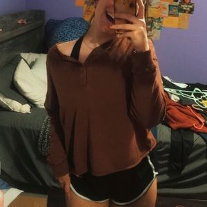 Aerie long sleeve oversized top